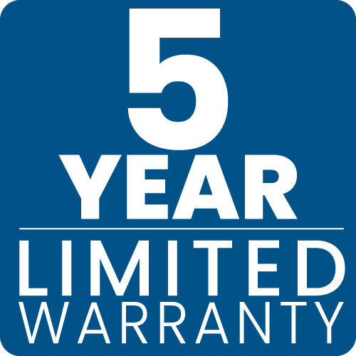 5-Year Warranty